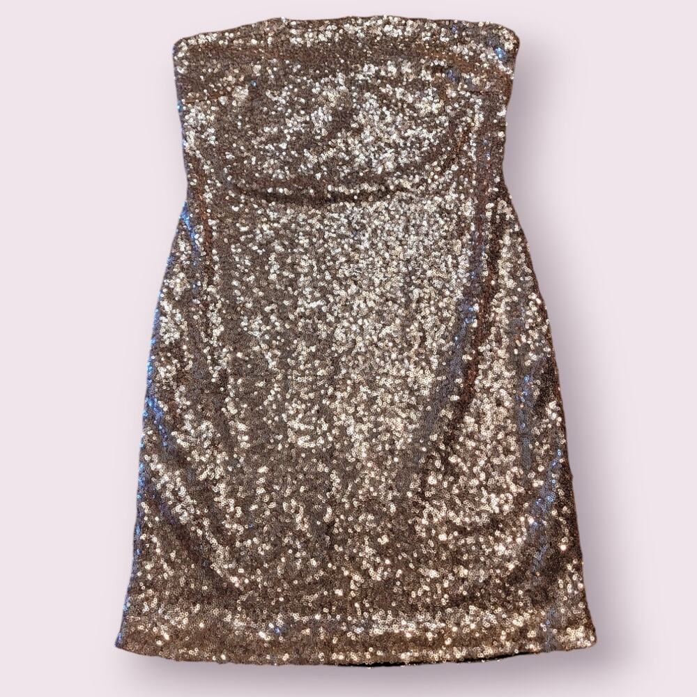 NWT Fashion Nova Sequin Mini Dress L Glam Party NYE